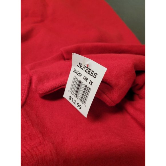 Vtg NWT Jerzees Blank Red Sweatshirt 50/50 USA - Picture 7 of 8